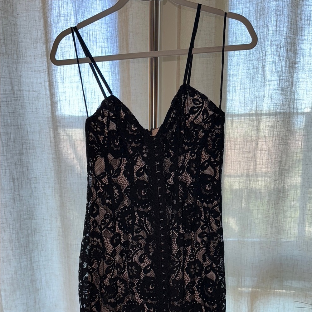 Topshop Black Lace Dress